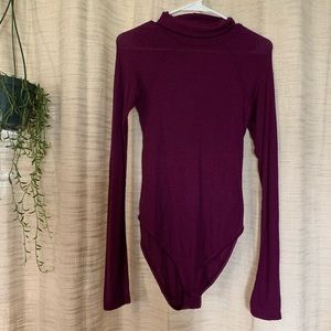 SOLD Purple free people thermal bodysuit